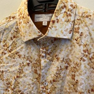 Haight & Ashbury Yellow Floral Dress Shirt